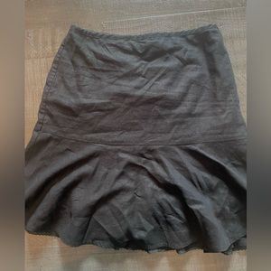 Black high rise mini skirt!